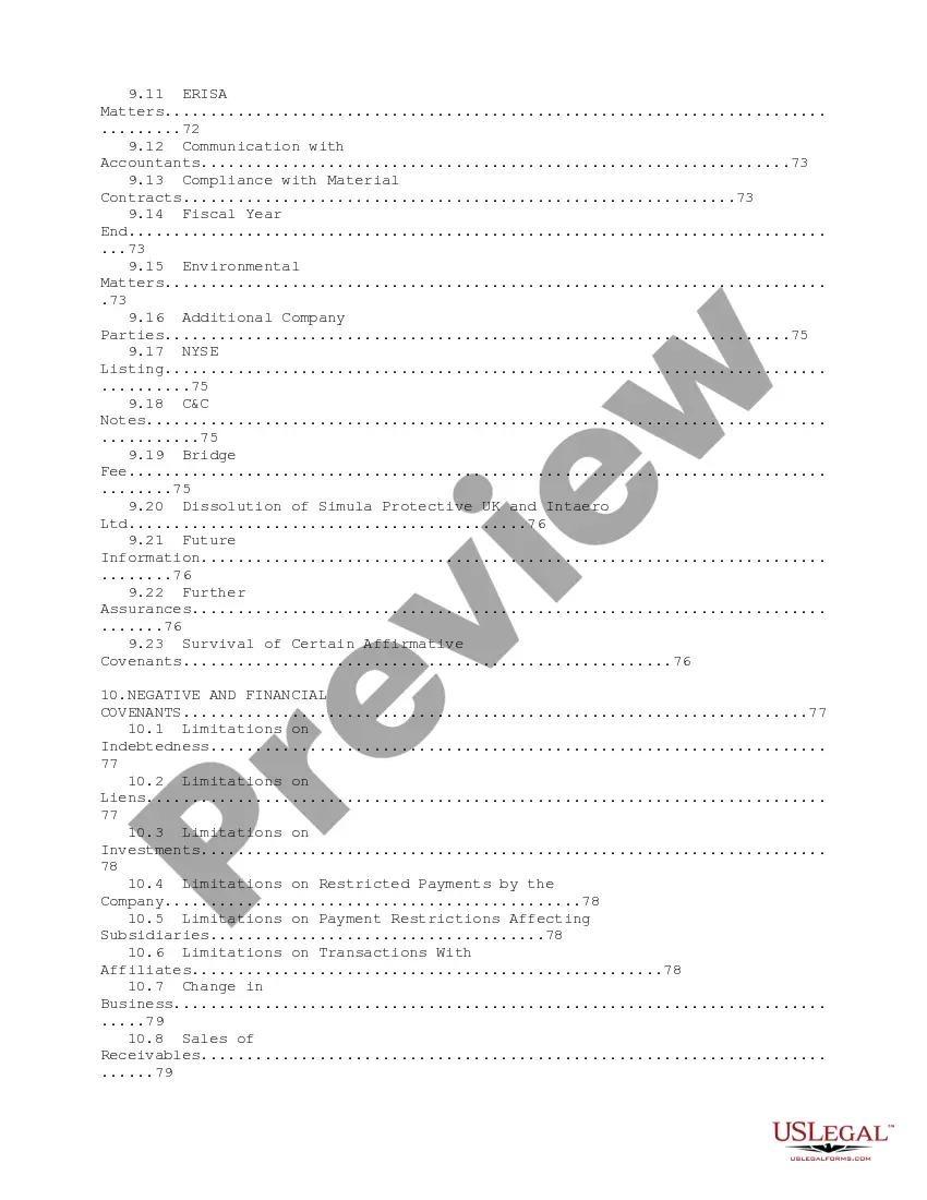 Get Sample Purchase Agreement between Simula, Inc., and its subsidiaries and Levine Leichtman Capital Partners II, LP regarding sale and issuance of secured senior notes Preview Sample Purchase Agreement between Simula, Inc., and its subsidiaries and Levine Leichtman Capital Partners II, LP regarding sale and issuance of secured senior notes