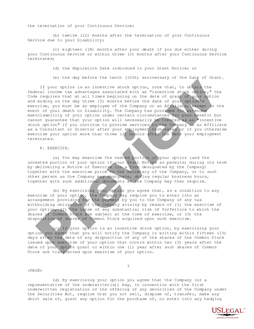 Get Stock Option Agreement of Quantum Effect Devices, Inc. Preview Stock Option Agreement of Quantum Effect Devices, Inc.