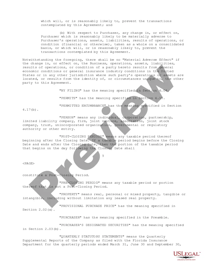 Get Sample Stock Purchase Agreement between Humana, Inc., Physician Corporation of America and Folksamerica Holding Company, Inc Preview Sample Stock Purchase Agreement between Humana, Inc., Physician Corporation of America and Folksamerica Holding Company, Inc