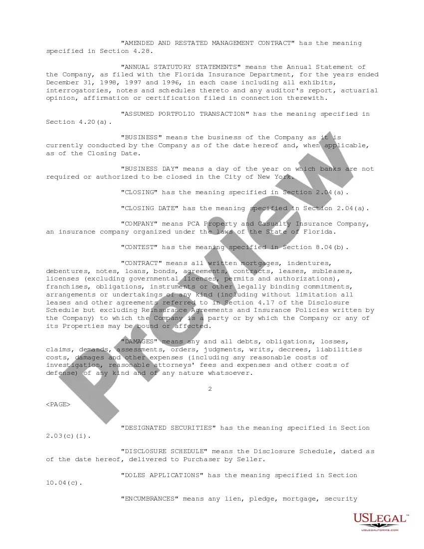 Get Sample Stock Purchase Agreement between Humana, Inc., Physician Corporation of America and Folksamerica Holding Company, Inc Preview Sample Stock Purchase Agreement between Humana, Inc., Physician Corporation of America and Folksamerica Holding Company, Inc