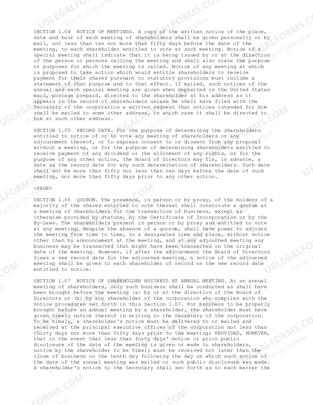Preview Bylaws of Bankers Trust Corporation