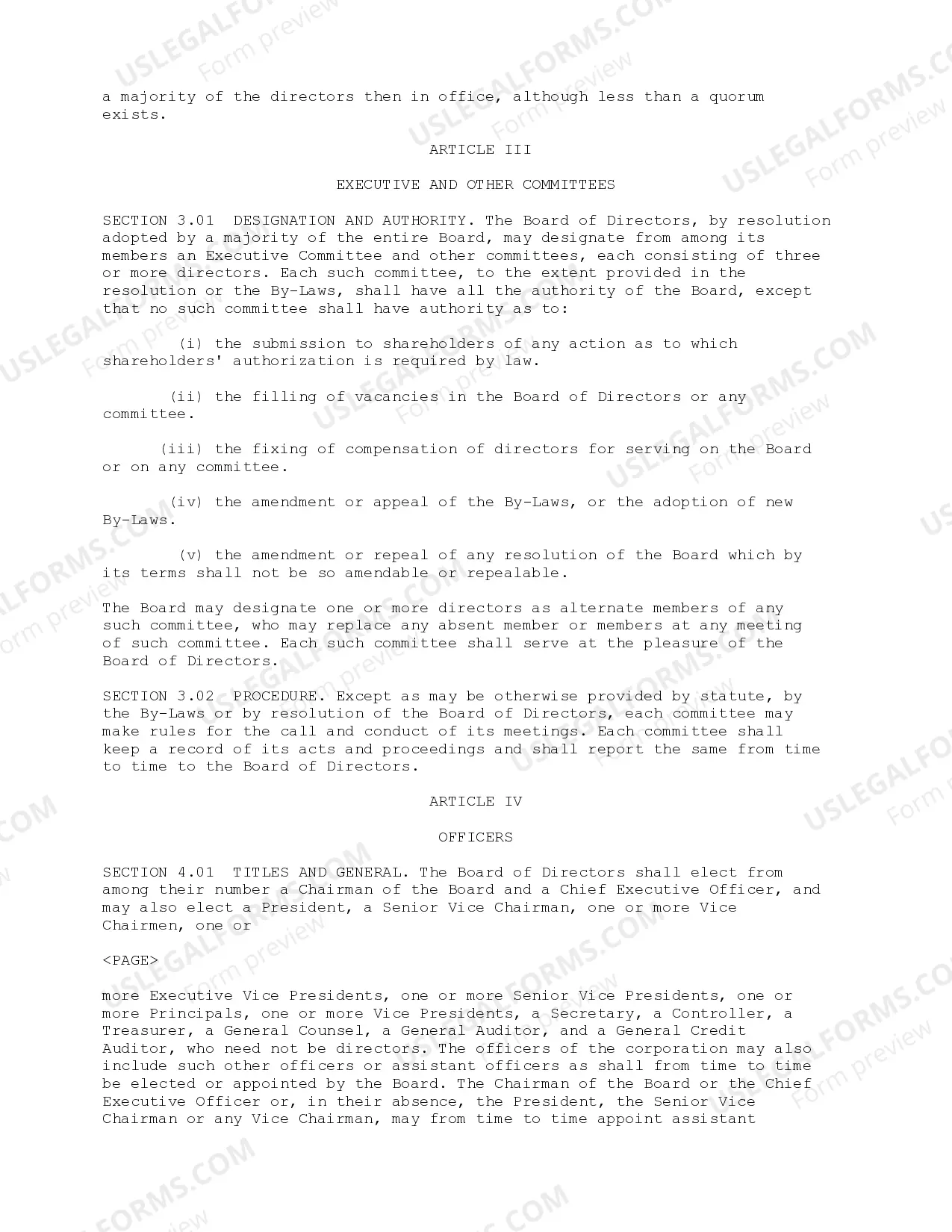 Preview Bylaws of Bankers Trust Corporation