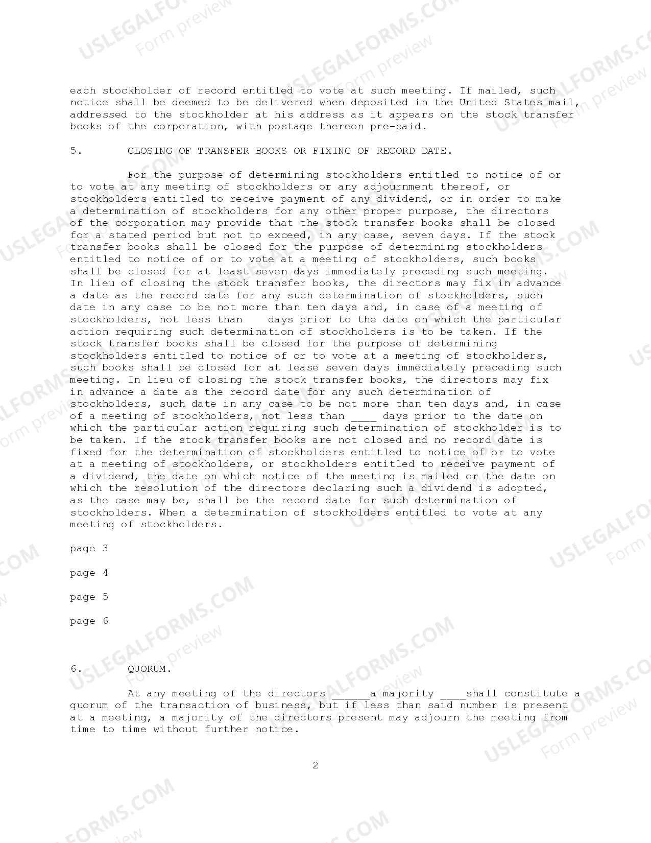 Preview Bylaws of Martinque Ventures Corporation