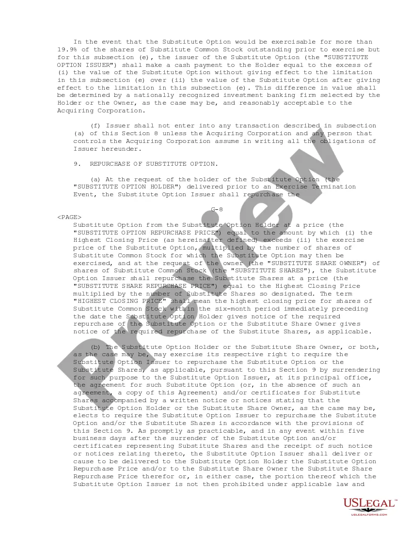 Get Stock Option Agreement between Northern Bank of Commerce and Cowlitz Bancorporation Preview Stock Option Agreement between Northern Bank of Commerce and Cowlitz Bancorporation