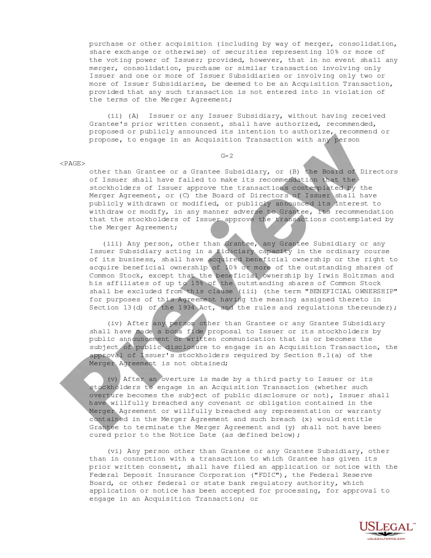 Get Stock Option Agreement between Northern Bank of Commerce and Cowlitz Bancorporation Preview Stock Option Agreement between Northern Bank of Commerce and Cowlitz Bancorporation