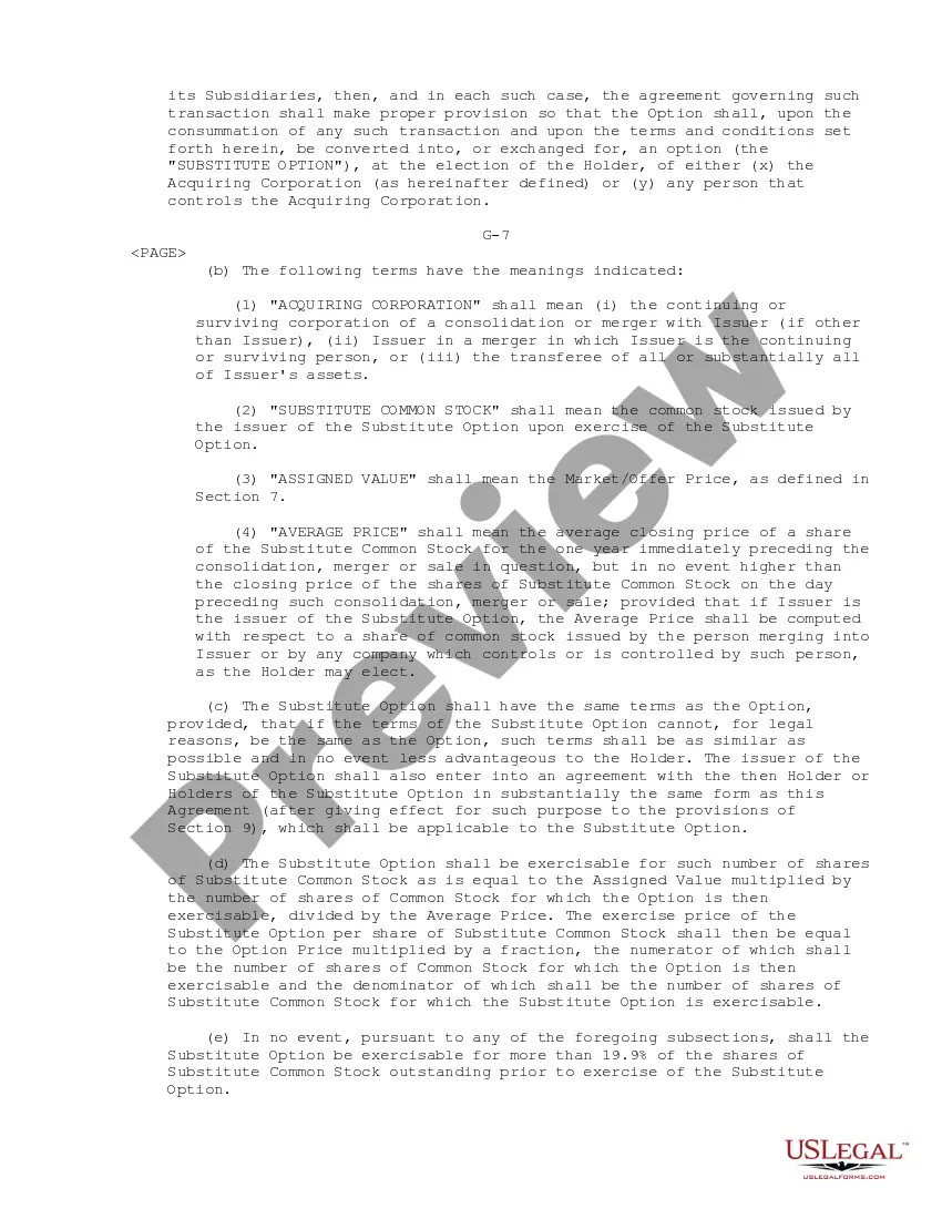Get Stock Option Agreement between Northern Bank of Commerce and Cowlitz Bancorporation Preview Stock Option Agreement between Northern Bank of Commerce and Cowlitz Bancorporation