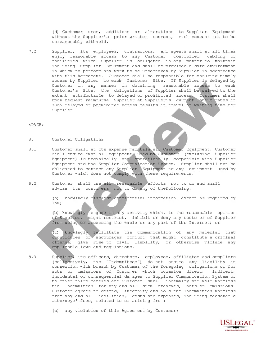 Get Internet Business Services Agreement Preview Internet Business Services Agreement