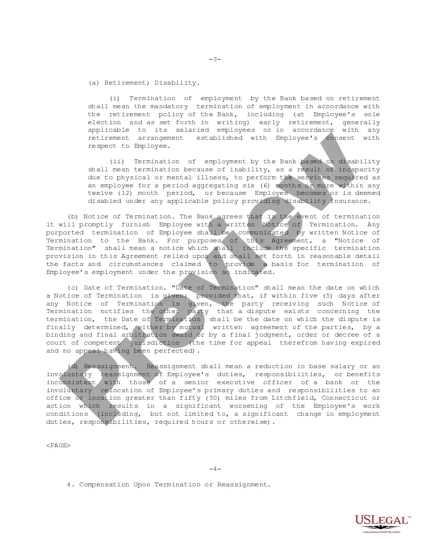 Get Executive Change in Control Agreement for The First National Bank of Litchfield Preview Executive Change in Control Agreement for The First National Bank of Litchfield