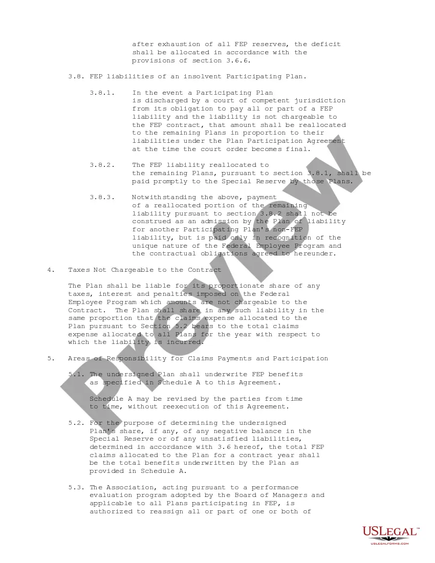 Get Plan Participation Agreement between Blue Cross Blue Shield Assoc. and Blue Cross Blue Shield of MO regarding healthcare benefit provisions Preview Plan Participation Agreement between Blue Cross Blue Shield Assoc. and Blue Cross Blue Shield of MO regarding healthcare benefit provisions