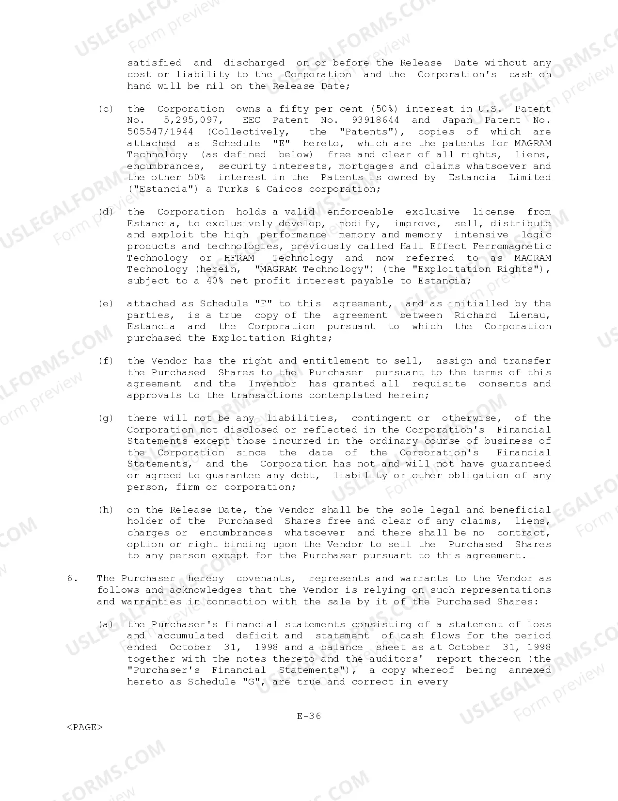 Preview Letter of Agreement