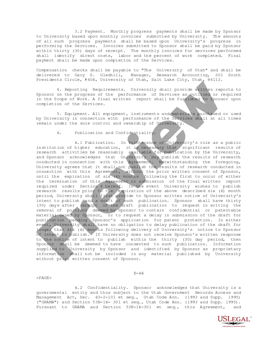 Preview Research Agreement