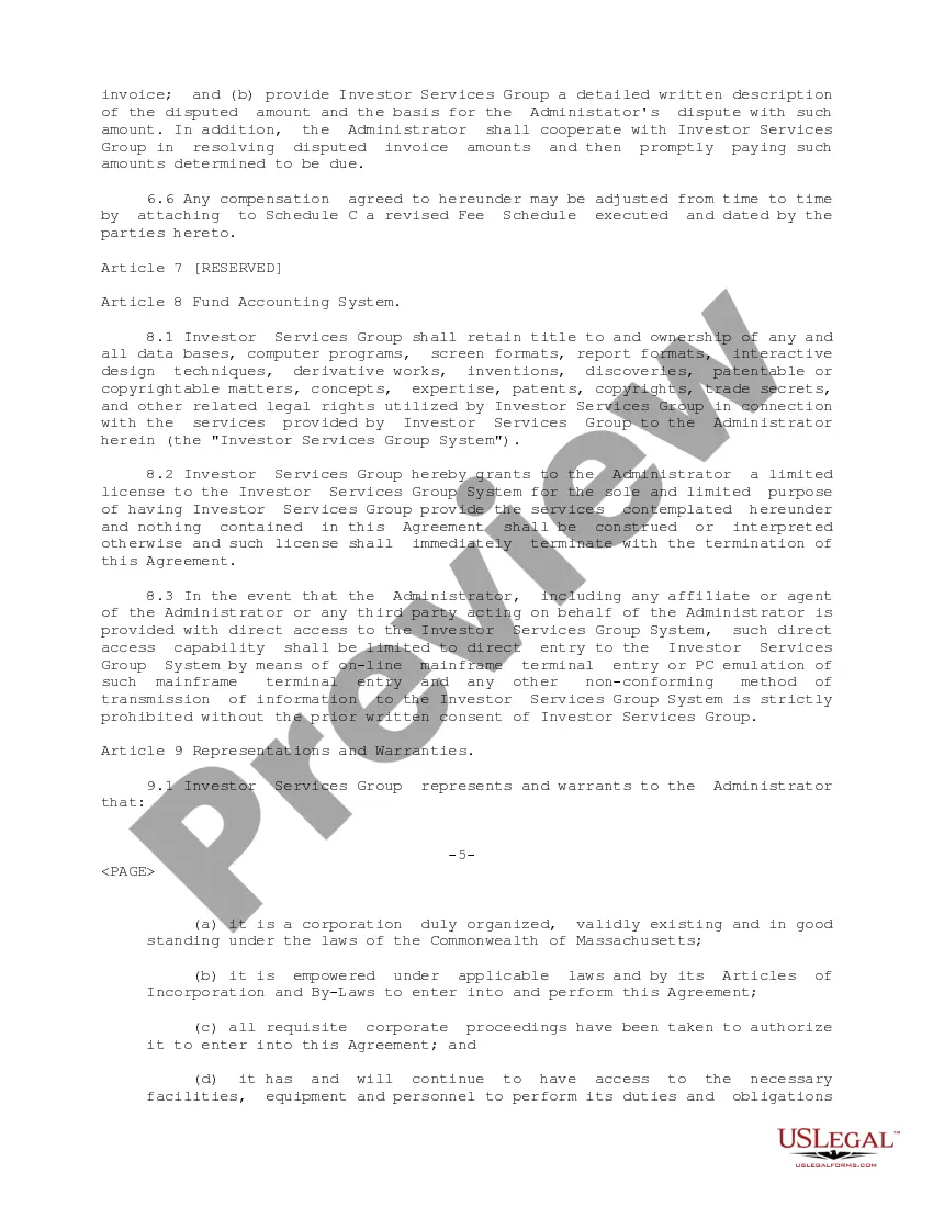Get Sub-Administration Agreement between First Data Investor Services Group, Inc. and EQSF Advisors, Inc. regarding Rendering Certain Sub-Administrative Services Preview Sub-Administration Agreement between First Data Investor Services Group, Inc. and EQSF Advisors, Inc. regarding Rendering Certain Sub-Administrative Services