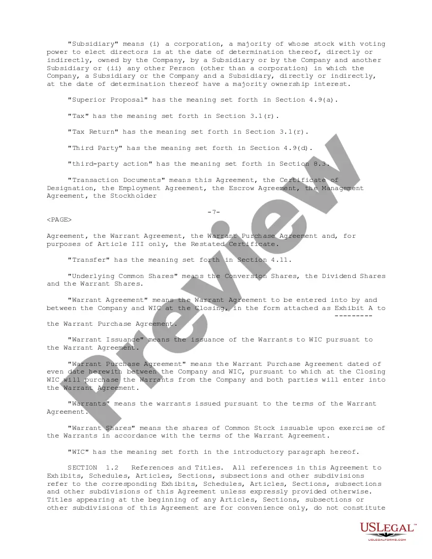 Get Sample Stock Purchase Agreement between The Wiser Oil and Wiser Investment Company Preview Sample Stock Purchase Agreement between The Wiser Oil and Wiser Investment Company