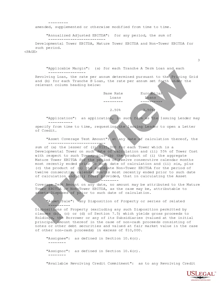 Get Second Amended and Restated Credit Agreement among SBA Communications, Corp., SBA Telecommunications, Inc., Several Banks and Financial Institutions Preview Second Amended and Restated Credit Agreement among SBA Communications, Corp., SBA Telecommunications, Inc., Several Banks and Financial Institutions