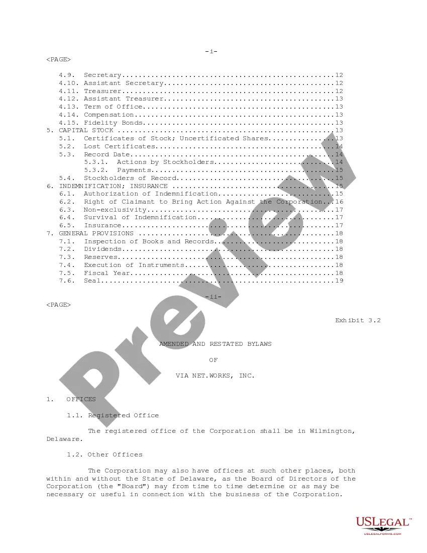 Get Bylaws of VIA Net.Works, Inc. Preview Bylaws of VIA Net.Works, Inc.