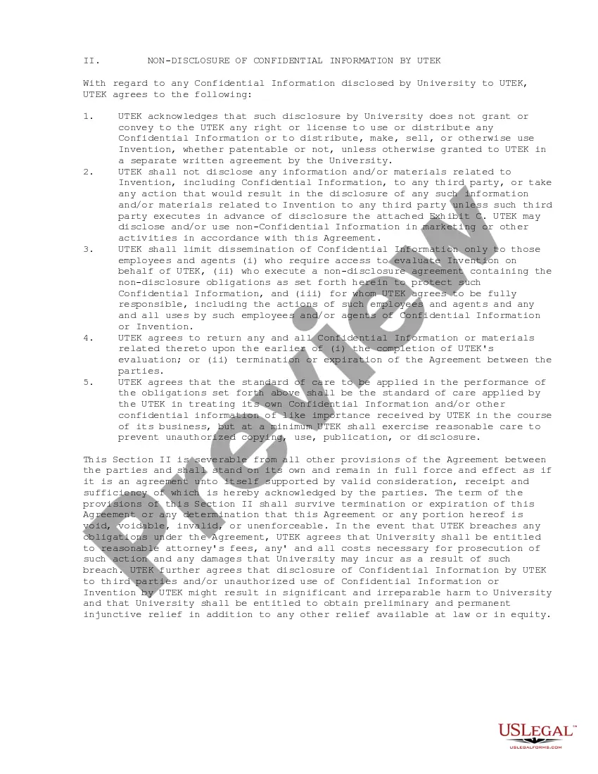 Get Services Agreement between The University of Memphis and UTEK Corp. regarding commercial development of specific intellectual property and technology Preview Services Agreement between The University of Memphis and UTEK Corp. regarding commercial development of specific intellectual property and technology