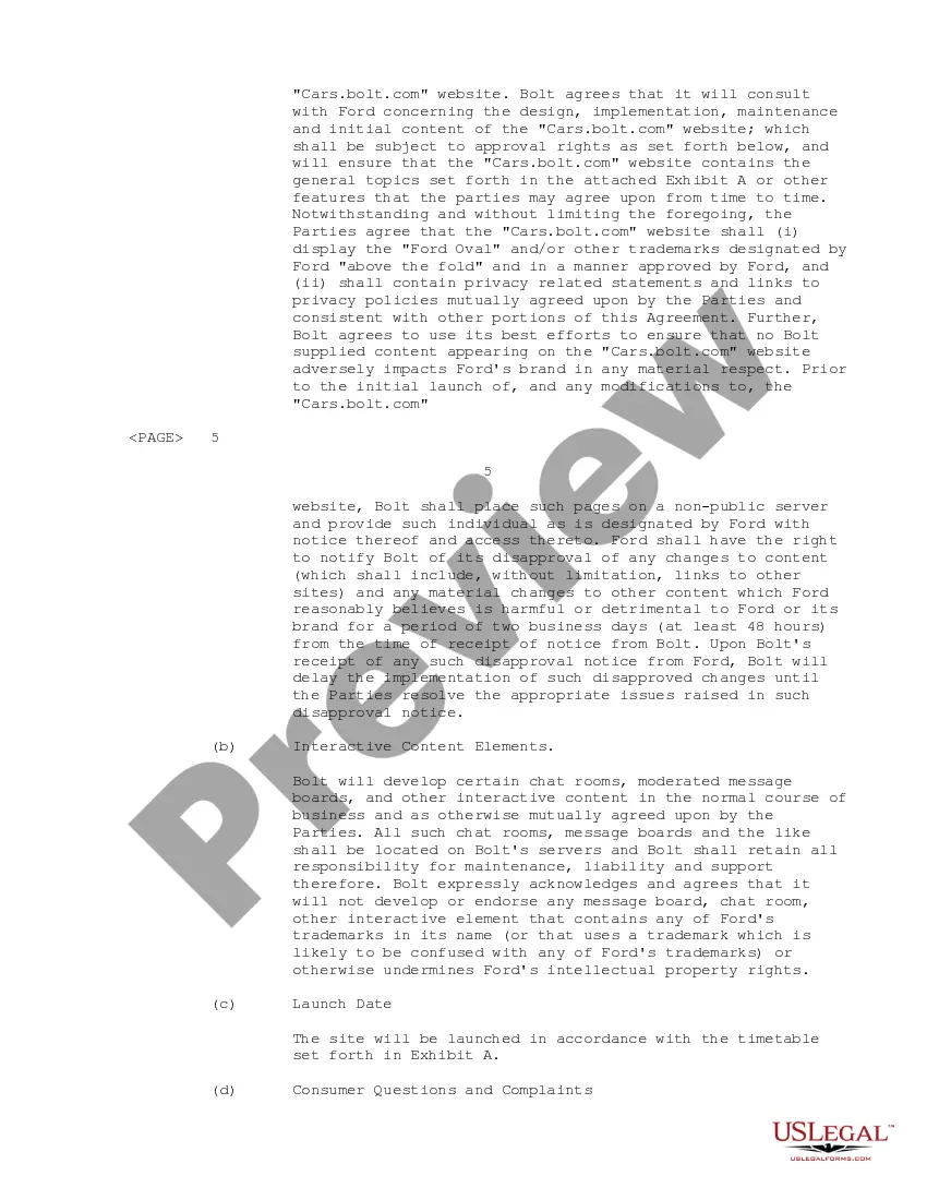 Preview Media Agreement