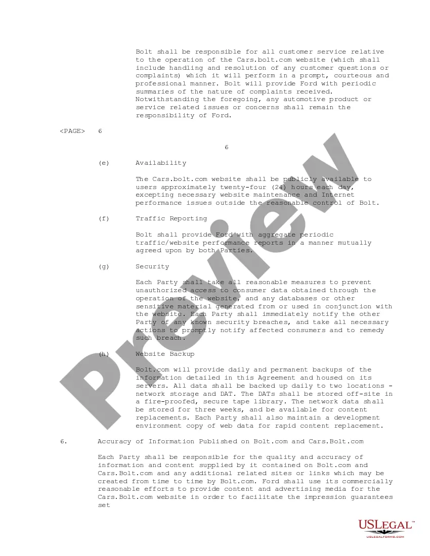 Preview Media Agreement