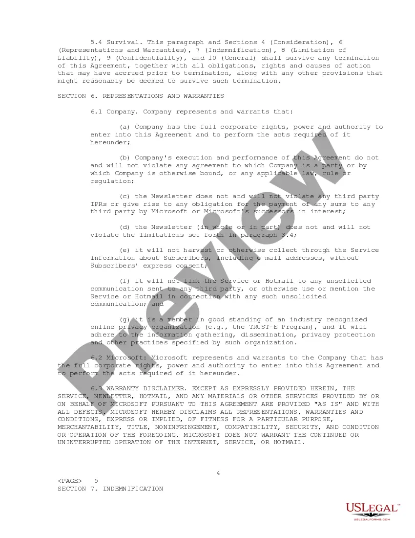 Preview Anchor Provider Agreement