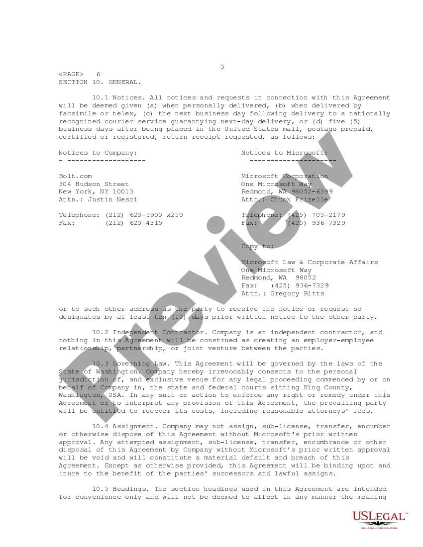 Preview Anchor Provider Agreement