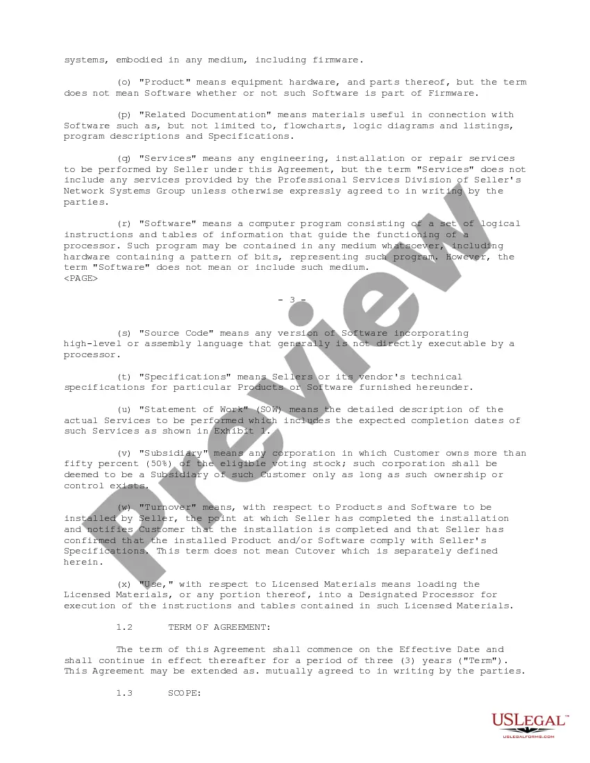 Preview General Agreement