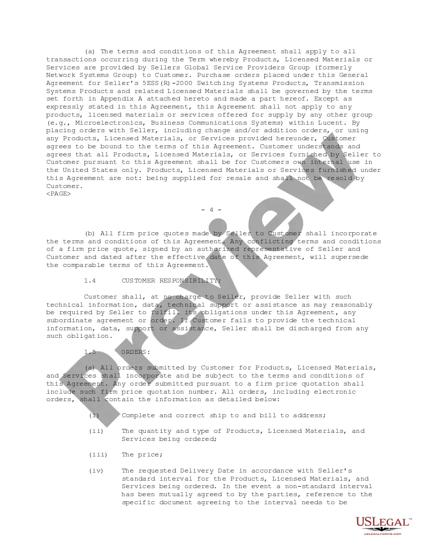 Preview General Agreement