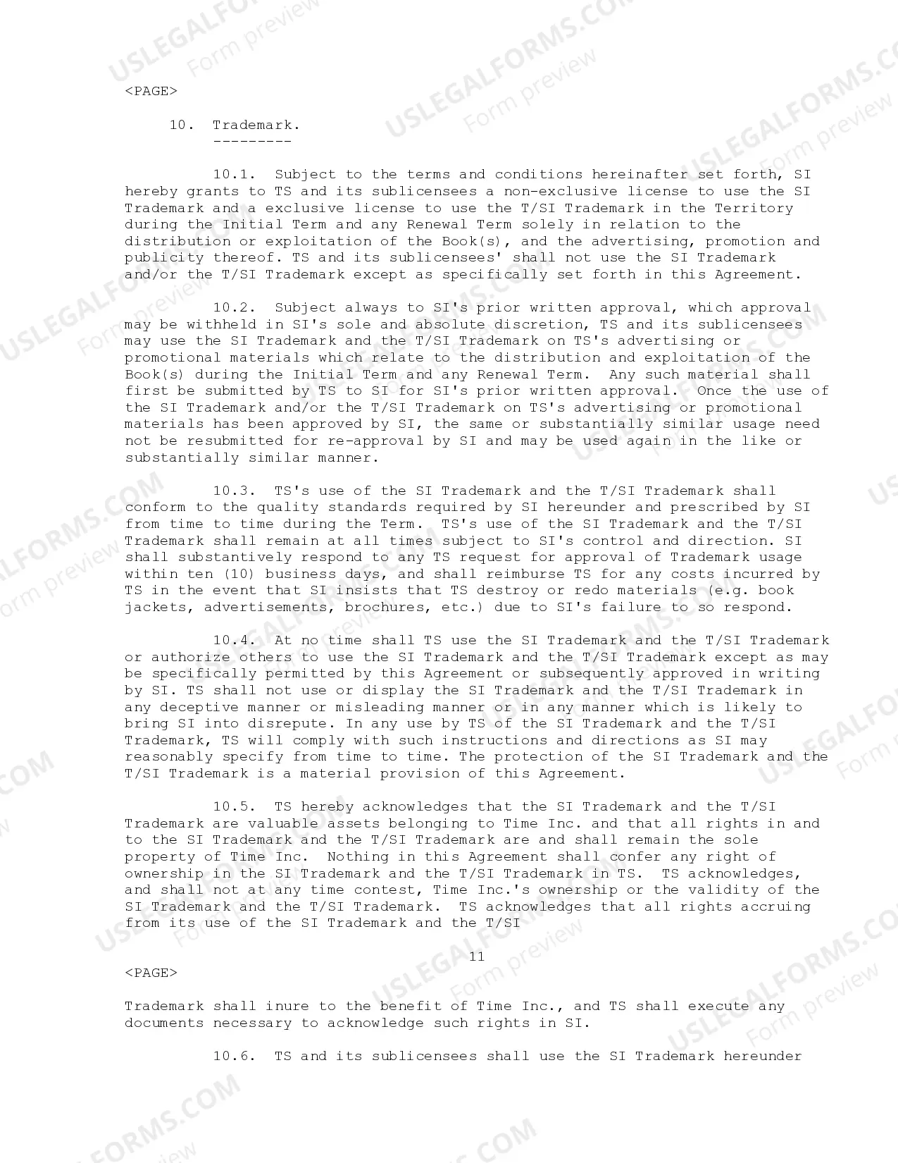 Preview Sports Illustrated Agreement