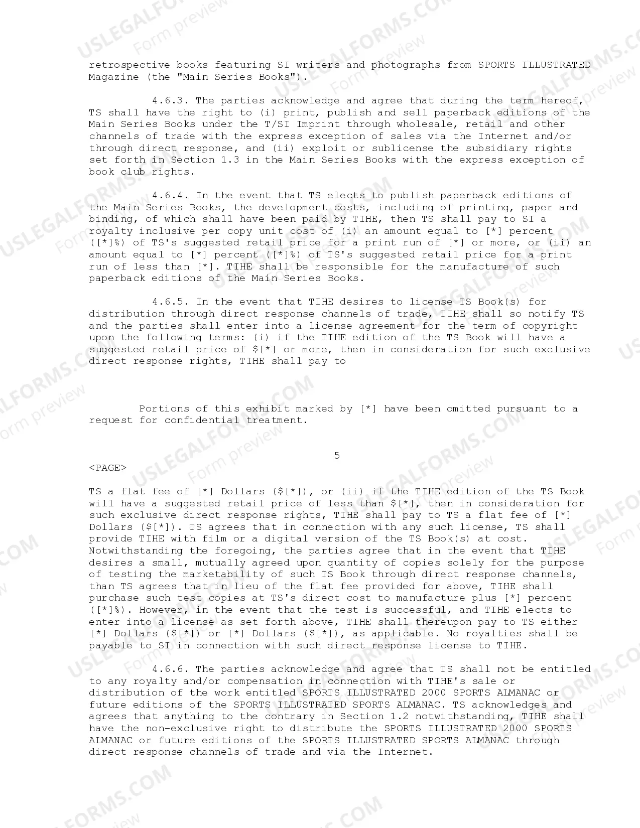 Preview Sports Illustrated Agreement