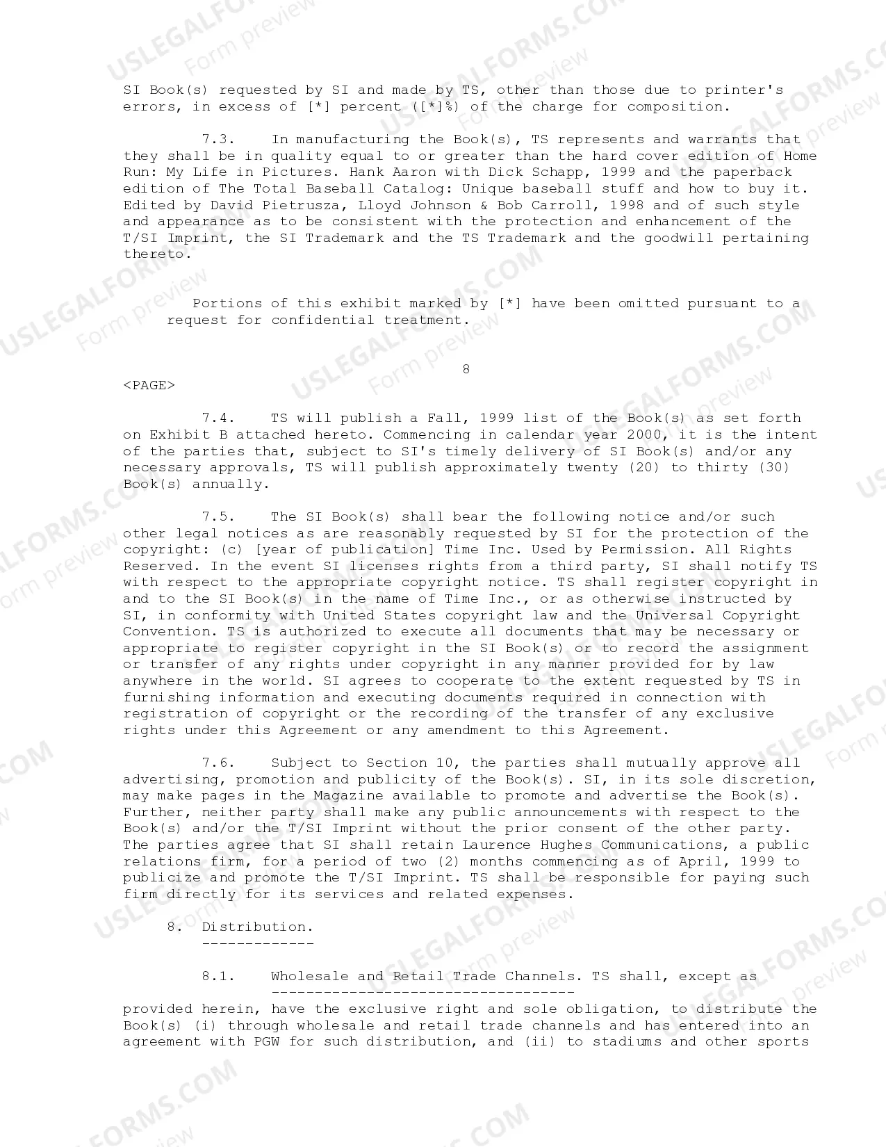 Preview Sports Illustrated Agreement
