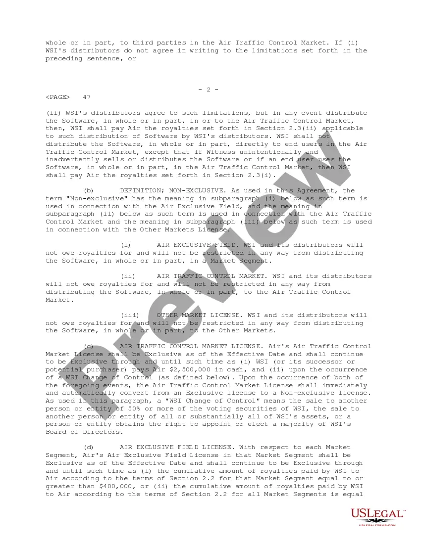 Get Software License Agreement between Witness Systems, Inc. and Advanced Integrated Recorders, Inc. Preview Software License Agreement between Witness Systems, Inc. and Advanced Integrated Recorders, Inc.