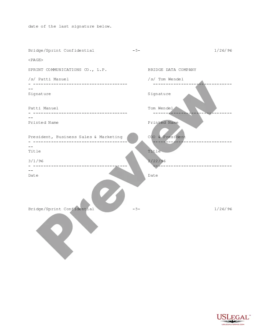 Get Amendment No. 3 to Managed Network Agreement between Sprint Communications Company, LP and Bridge Data Company Preview Amendment No. 3 to Managed Network Agreement between Sprint Communications Company, LP and Bridge Data Company