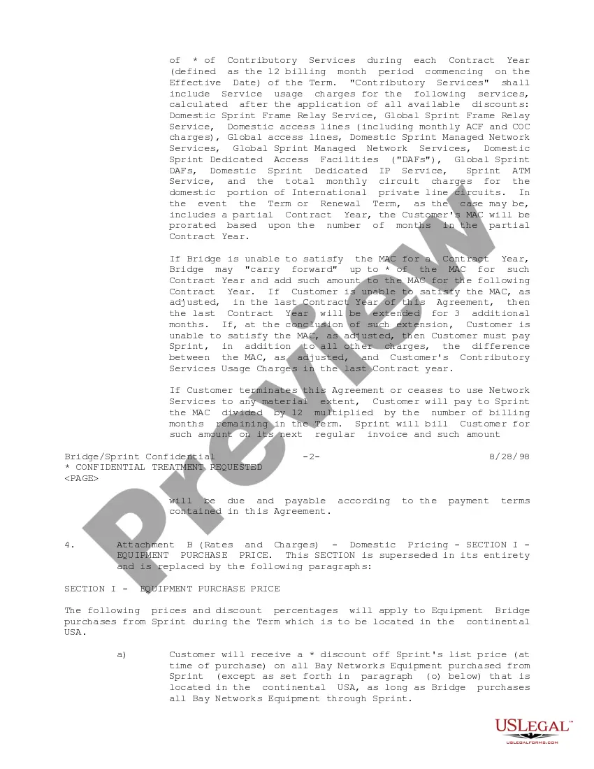 Get Amendment No. 7 to Managed Network Agreement between Sprint Communications Company, LP and Bridge Data Company Preview Amendment No. 7 to Managed Network Agreement between Sprint Communications Company, LP and Bridge Data Company