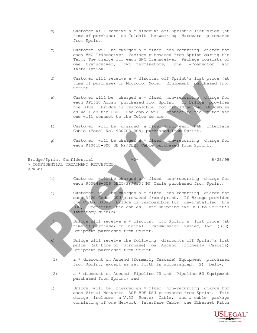 Get Amendment No. 7 to Managed Network Agreement between Sprint Communications Company, LP and Bridge Data Company Preview Amendment No. 7 to Managed Network Agreement between Sprint Communications Company, LP and Bridge Data Company