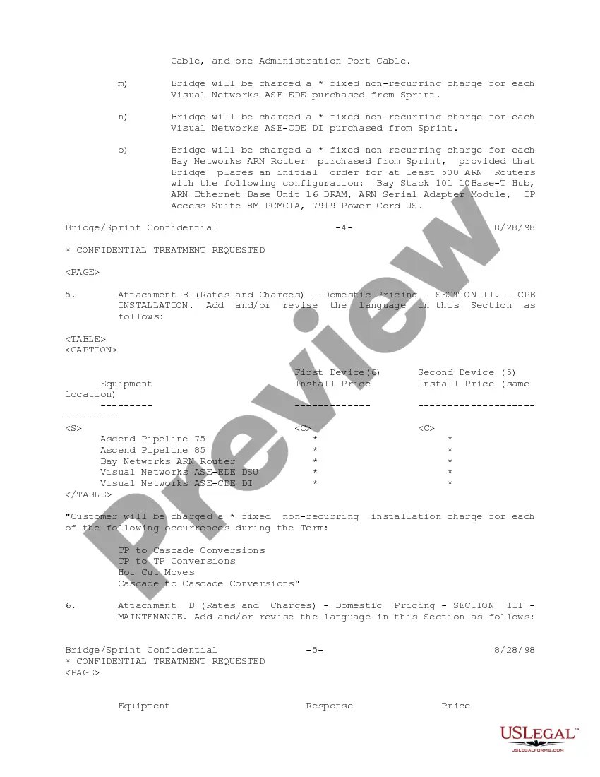 Get Amendment No. 7 to Managed Network Agreement between Sprint Communications Company, LP and Bridge Data Company Preview Amendment No. 7 to Managed Network Agreement between Sprint Communications Company, LP and Bridge Data Company