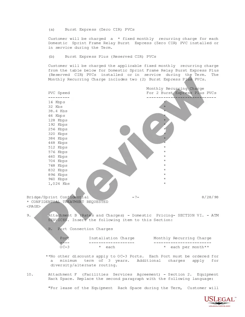 Get Amendment No. 7 to Managed Network Agreement between Sprint Communications Company, LP and Bridge Data Company Preview Amendment No. 7 to Managed Network Agreement between Sprint Communications Company, LP and Bridge Data Company
