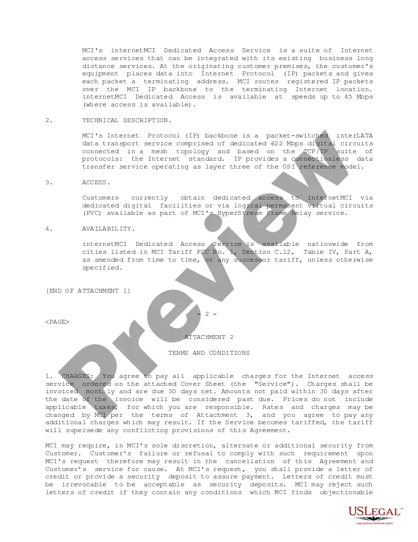 Get Dedicated Access Agreement Preview Dedicated Access Agreement