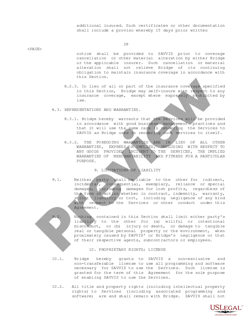 Preview Administrative Services Agreement