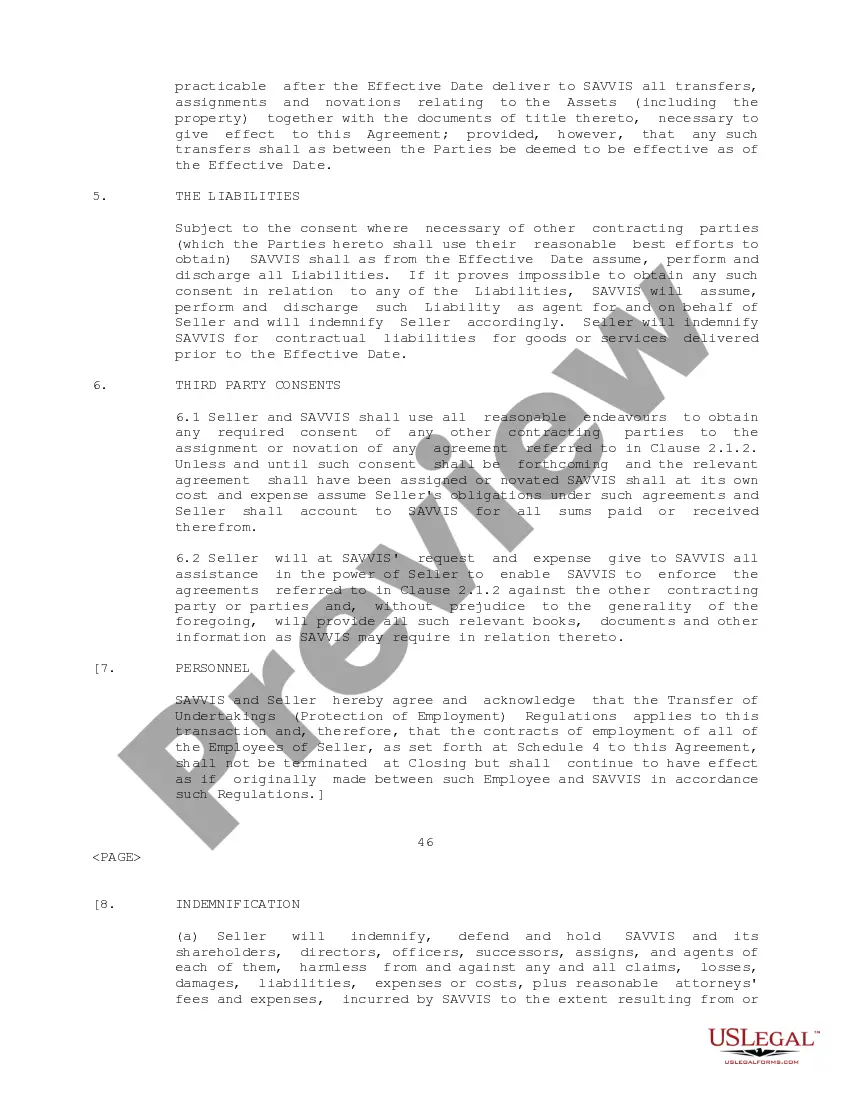Get Transfer Agreement between Savvis Communications Corp. and Bridge Information Systems, Inc. regarding the transfer of certain assets and liabilities Preview Transfer Agreement between Savvis Communications Corp. and Bridge Information Systems, Inc. regarding the transfer of certain assets and liabilities