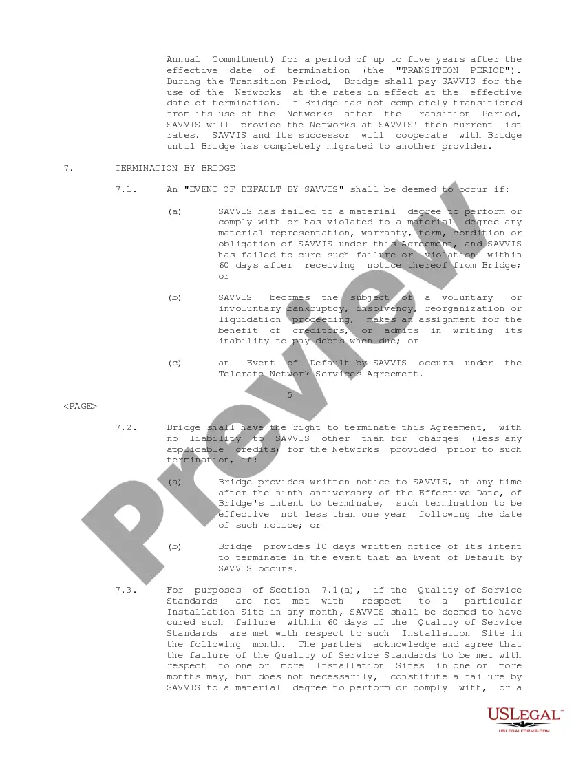 Get Network Services Agreement regarding providing financial news and other data and Internet protocol backbone and other data transport services Preview Network Services Agreement regarding providing financial news and other data and Internet protocol backbone and other data transport services