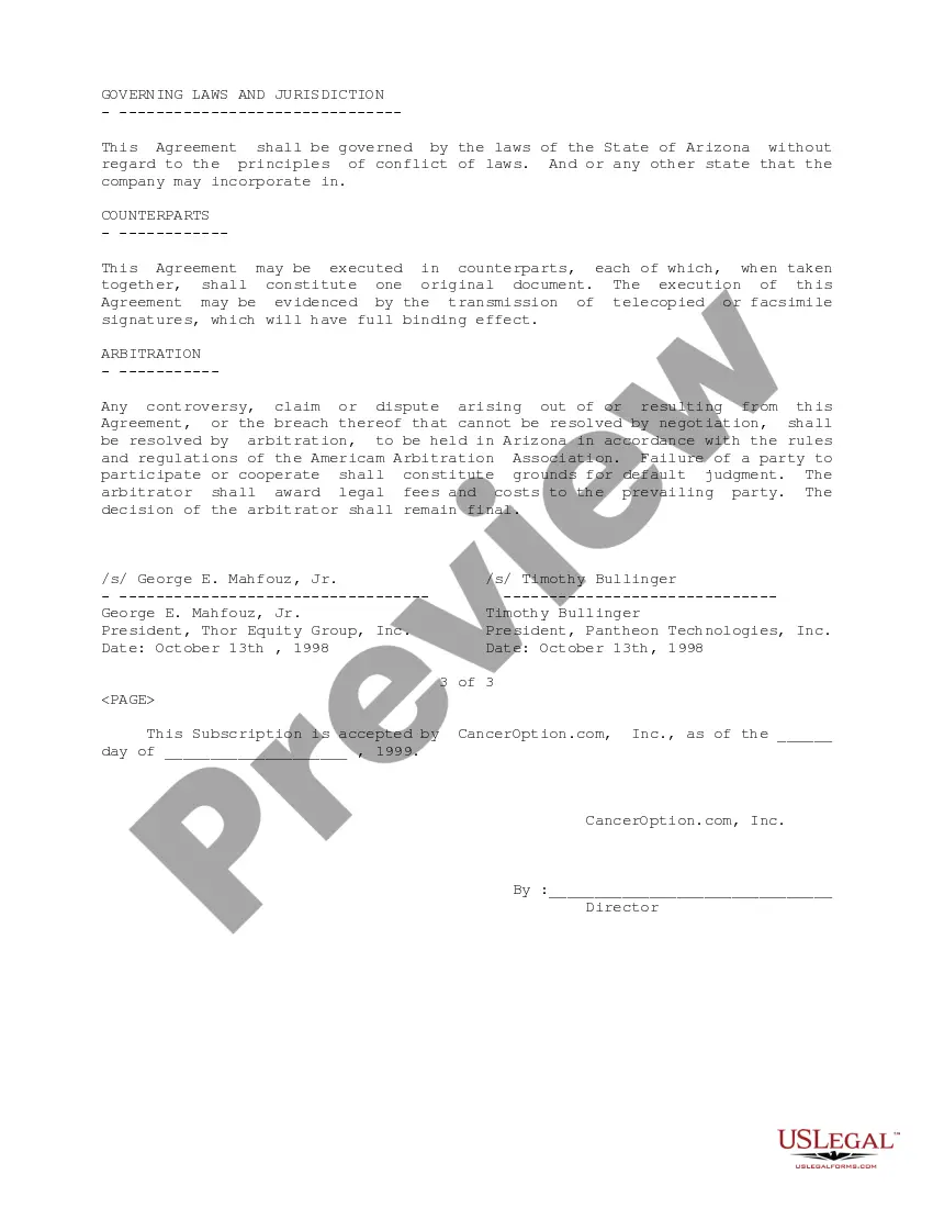 Preview Acceptance of Investor Relations Agreement assisting in obtaining new investors in company stock