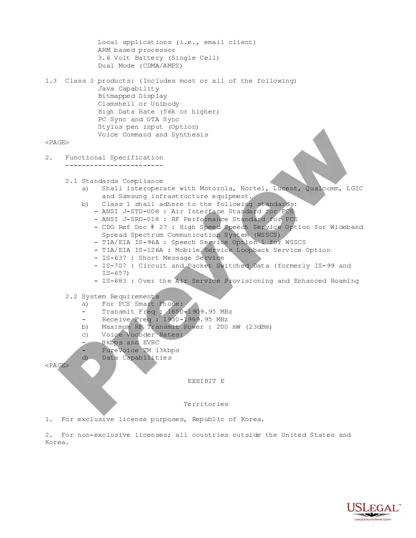 Get Amended Research, Development and Distribution Agreement regarding Development, Marketing and Servicing of Wireless Telecommunications Products Preview Amended Research, Development and Distribution Agreement regarding Development, Marketing and Servicing of Wireless Telecommunications Products