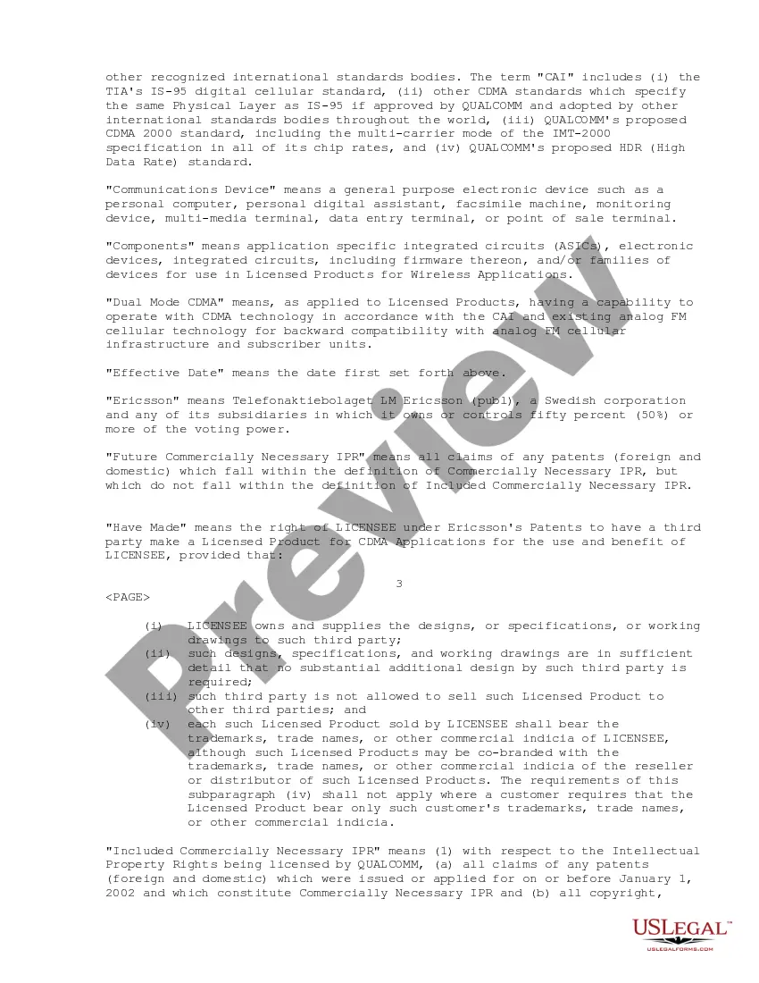 Get Subscriber Unit License Agreement between QUALCOMM, Inc. and NeoPoint, Inc. regarding obtaining a license to manufacture and sell Subscriber Units Preview Subscriber Unit License Agreement between QUALCOMM, Inc. and NeoPoint, Inc. regarding obtaining a license to manufacture and sell Subscriber Units