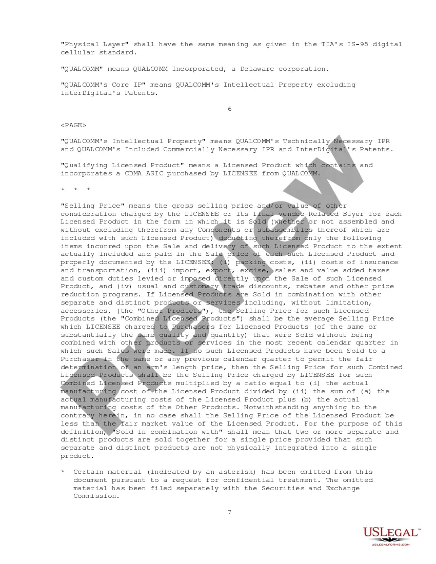 Get Subscriber Unit License Agreement between QUALCOMM, Inc. and NeoPoint, Inc. regarding obtaining a license to manufacture and sell Subscriber Units Preview Subscriber Unit License Agreement between QUALCOMM, Inc. and NeoPoint, Inc. regarding obtaining a license to manufacture and sell Subscriber Units
