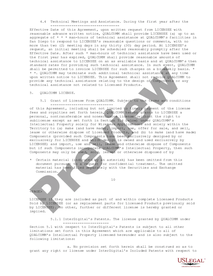 Get Subscriber Unit License Agreement between QUALCOMM, Inc. and NeoPoint, Inc. regarding obtaining a license to manufacture and sell Subscriber Units Preview Subscriber Unit License Agreement between QUALCOMM, Inc. and NeoPoint, Inc. regarding obtaining a license to manufacture and sell Subscriber Units