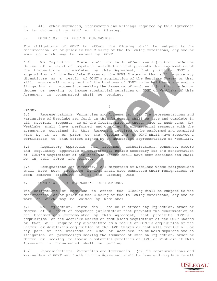 Get Acquisition Agreement between GO Online Networks Corp and Westlake Capital Corp regarding purchase and sale of company shares Preview Acquisition Agreement between GO Online Networks Corp and Westlake Capital Corp regarding purchase and sale of company shares
