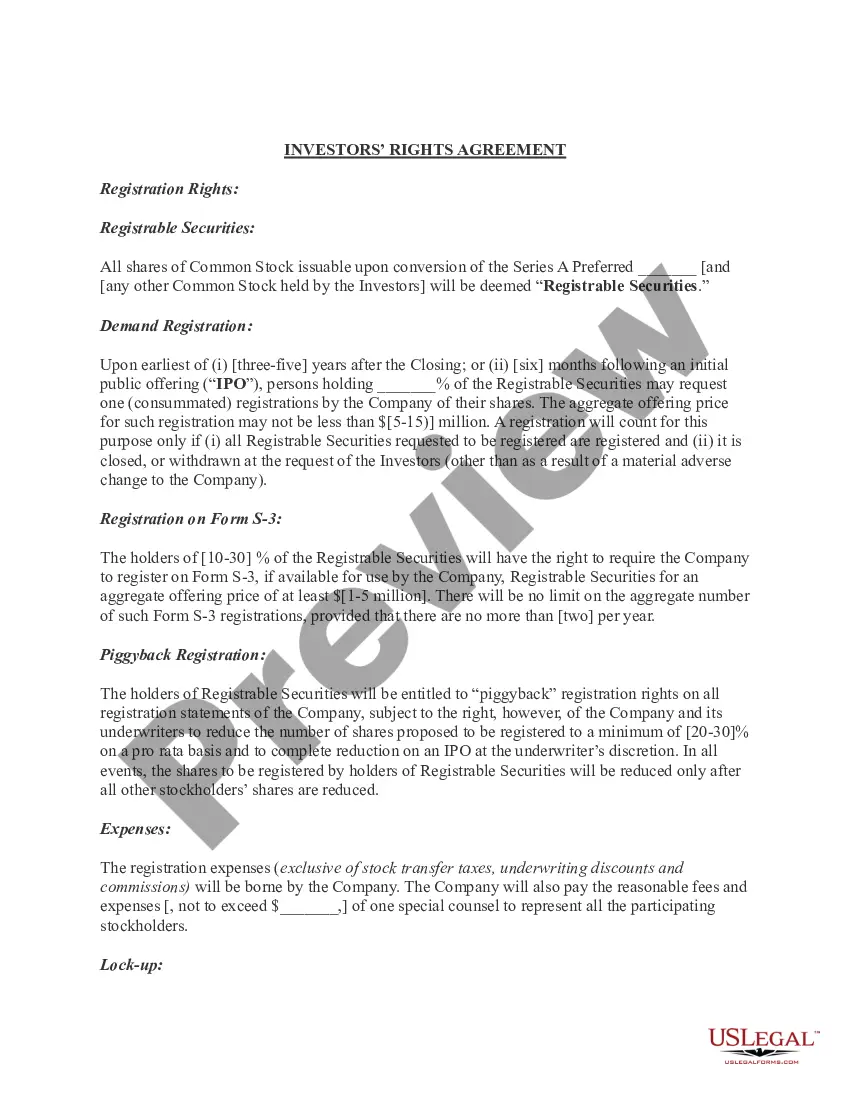 Get Term Sheet - Series A Preferred Stock Financing of a Company Preview Term Sheet - Series A Preferred Stock Financing of a Company