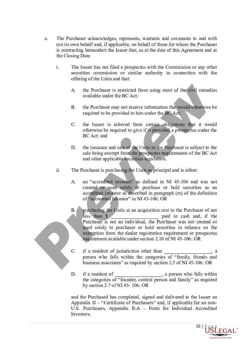 Get Subscription Agreement Preview Subscription Agreement