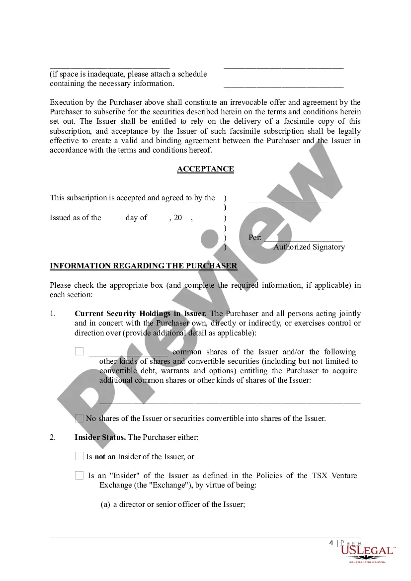 Get Subscription Agreement Preview Subscription Agreement