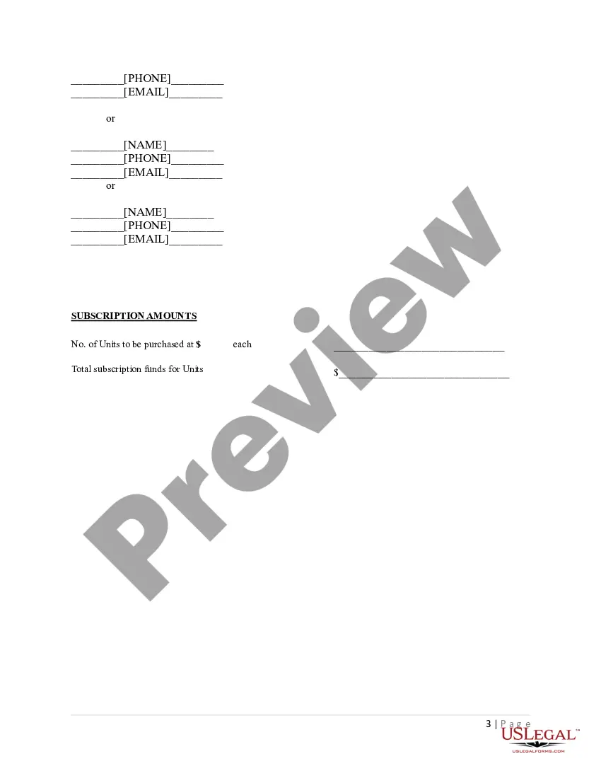 Get Subscription Agreement Preview Subscription Agreement