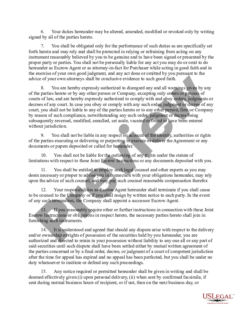 Preview Founder's Vesting Agreement